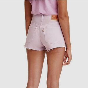 Levi's 501 Lavender Lilac Purple High Rise Button Fly Jean Shorts - Size…